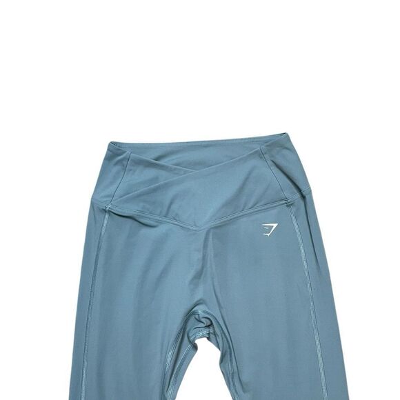Gymshark Crossover Leggings Thunder Blue Size Medium - Picture 6 of 9